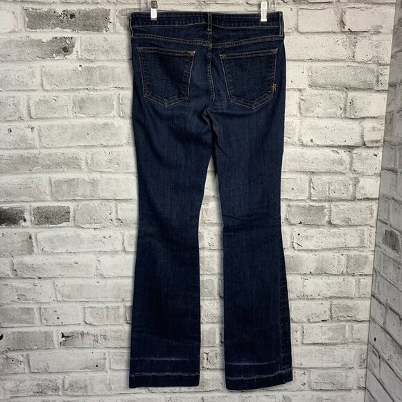 Rich & Skinny Dusty Star Dark Wash Denim Bootcut Long Jeans - Picture 4 of 16